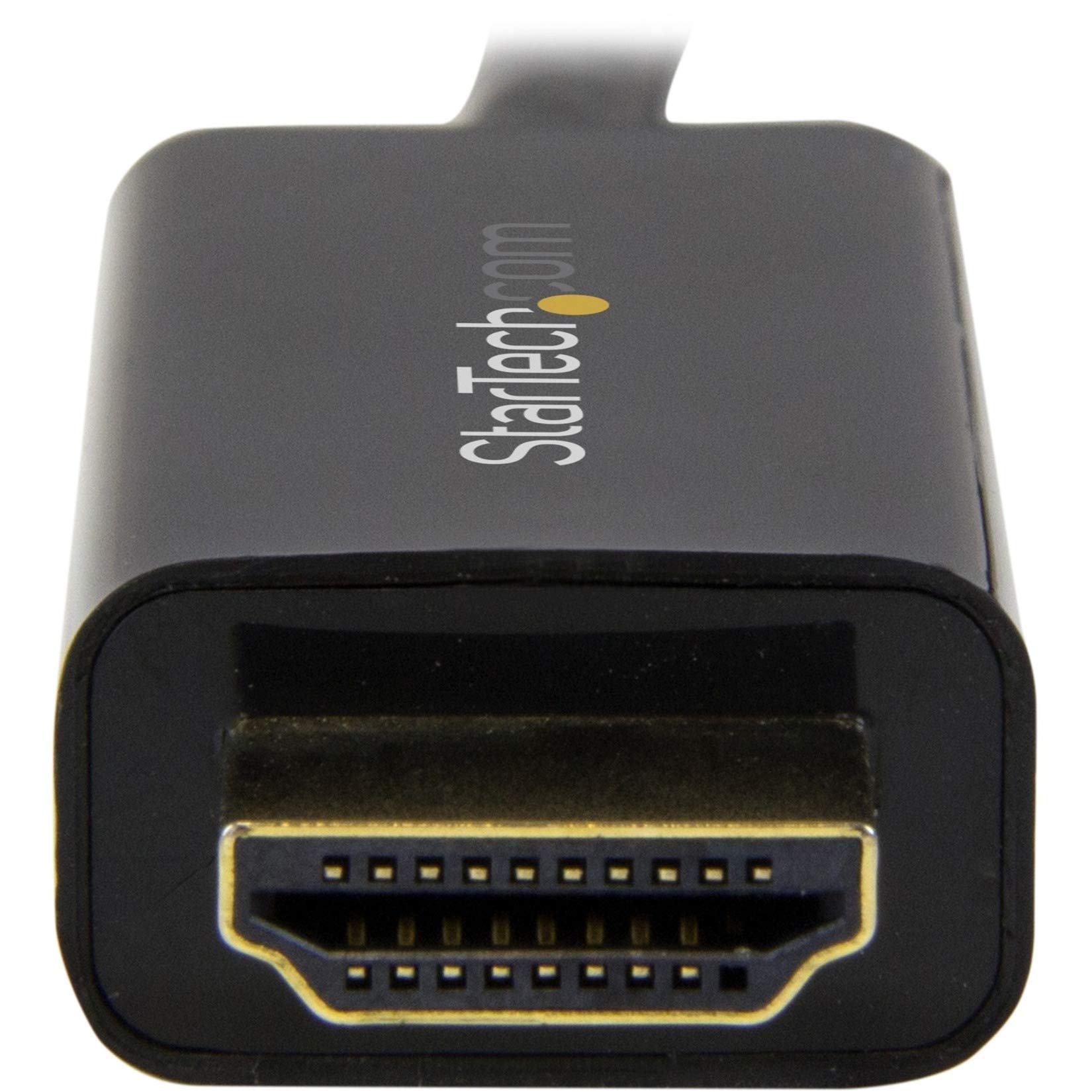 startech-com-c-ble-mini-displayport-vers-hdmi-1-m-4k-30hz-noir-mdp2hdmm1mb image 2