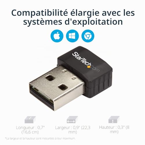 startech-com-usb433acd1x1-adaptateur-usb-wifi-ac600-bi-bande-nano image 8