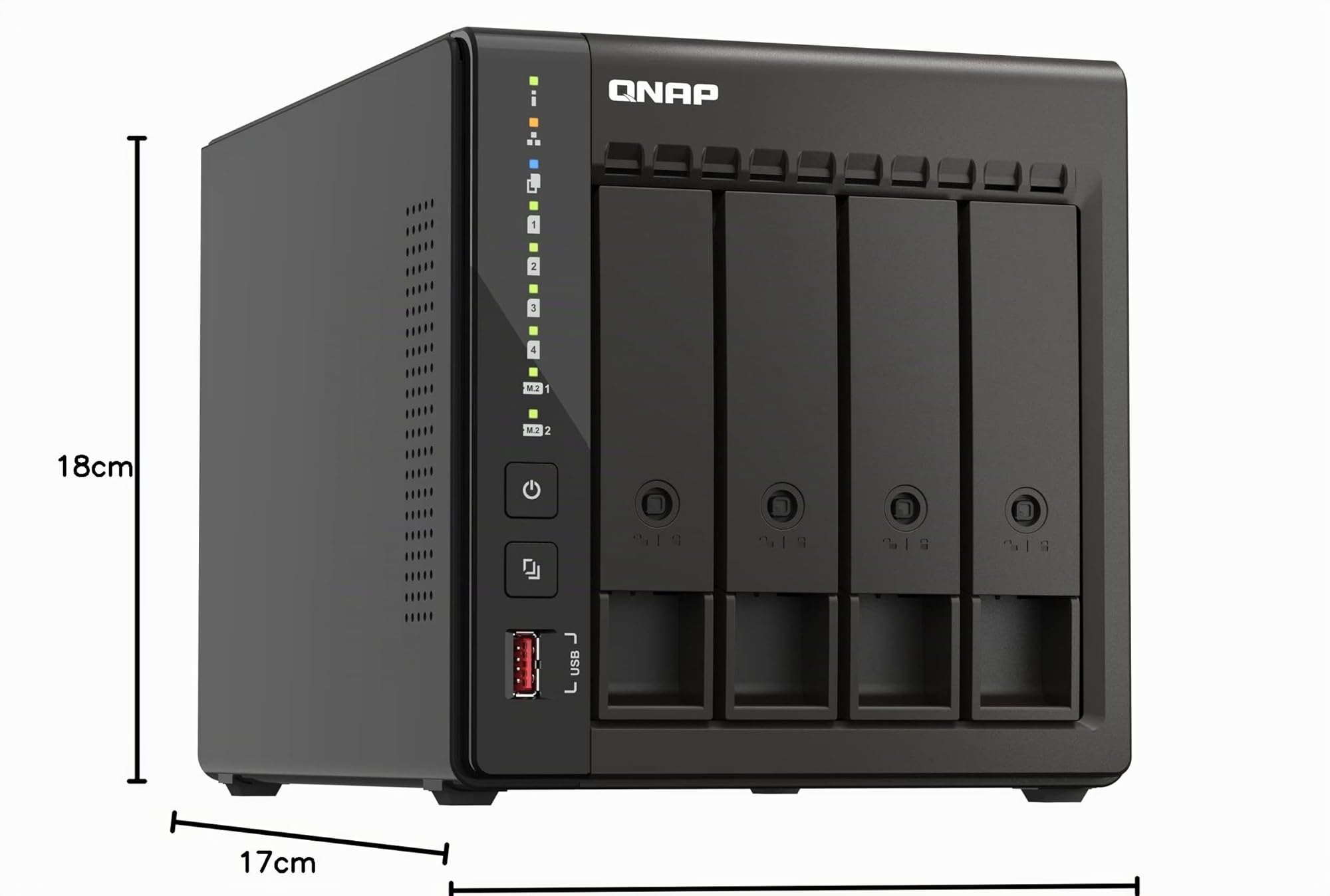 qnap-ts-453e-8g-serveur-nas-tour-4-baies-intel-celeron-2-5gbe-8go-ram image 7