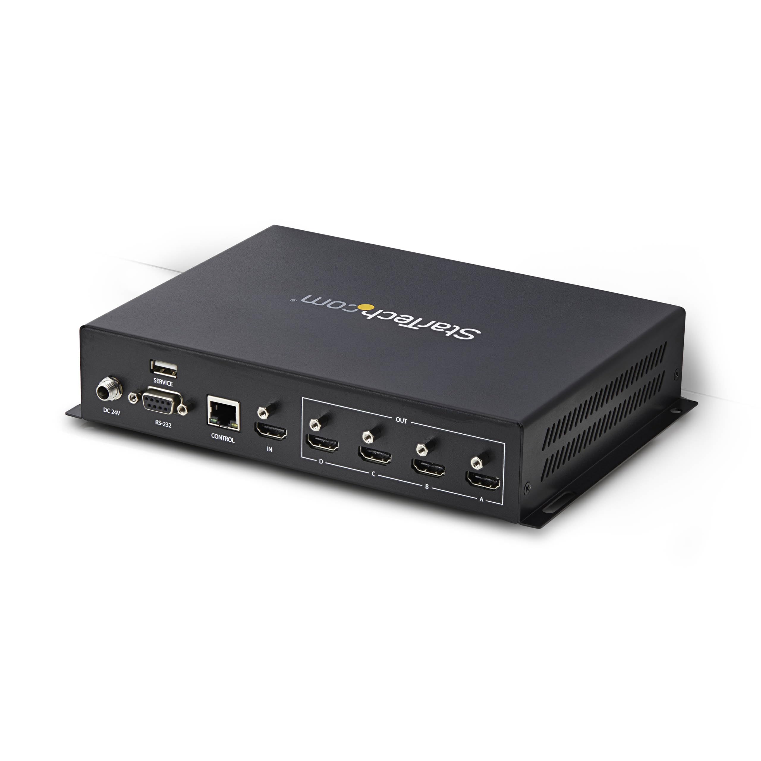 startech-com-st124hdvw-contr-leur-mur-vid-o-2x2-hdmi-4k-60hz-1-entr-e-4-sorties image 2
