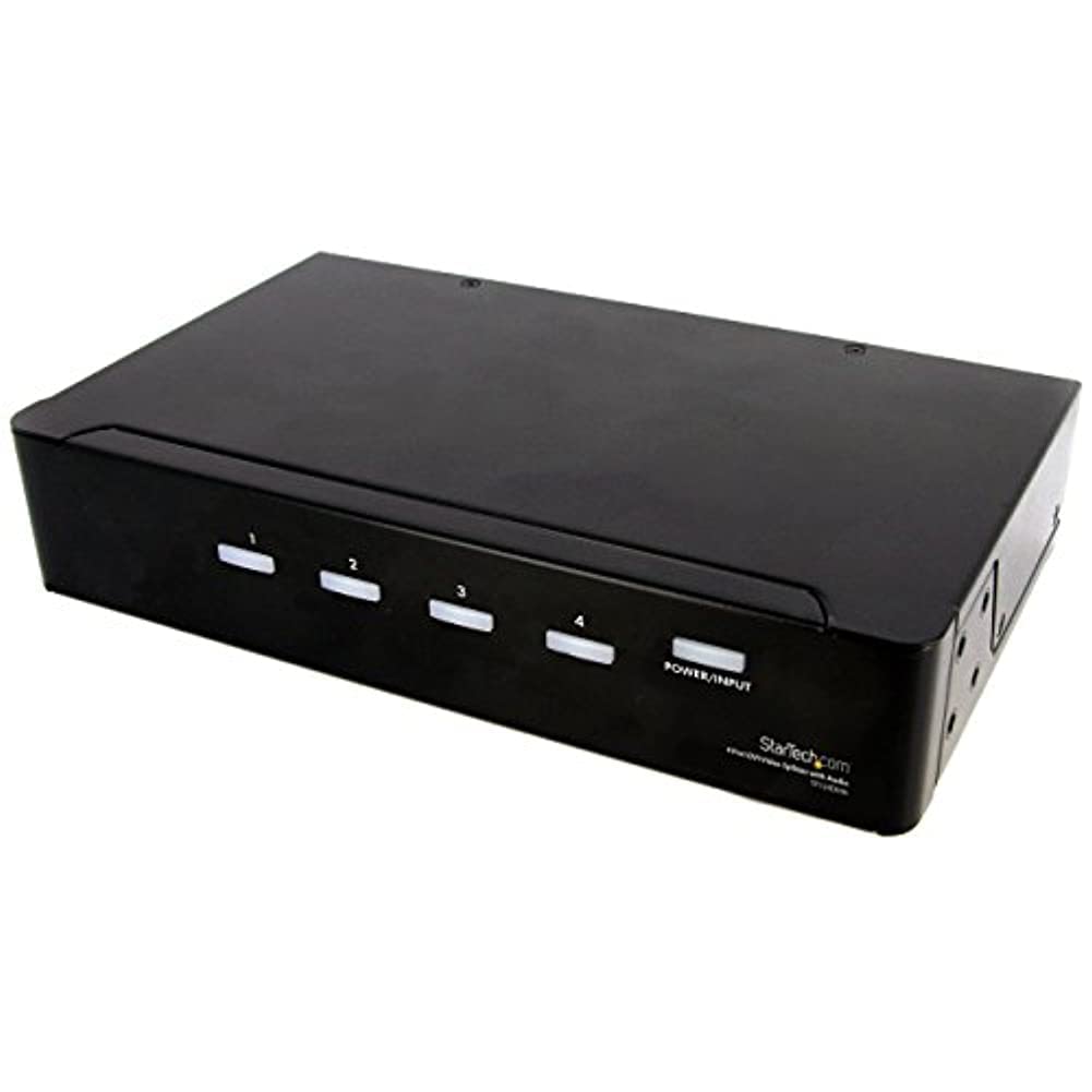 startech-com-st124dvia-r-partiteur-vid-o-dvi-4-ports-avec-audio image 1