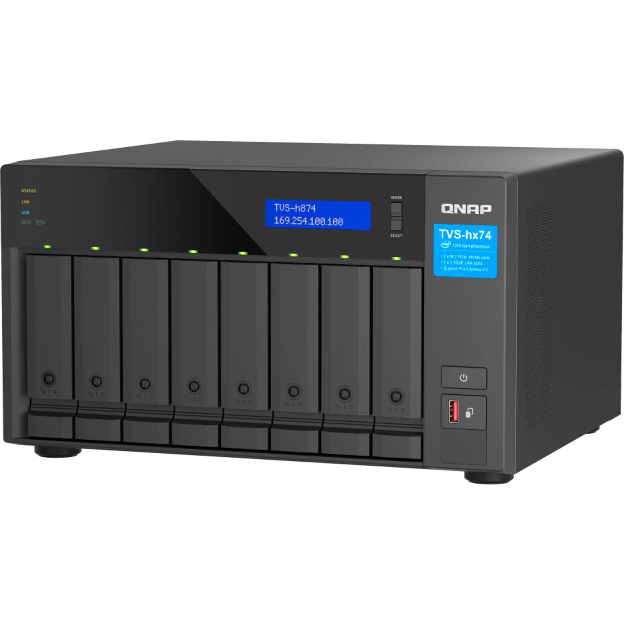 qnap-tvs-h874x-i9-64g-nas-8-baies-i9-64go image 5