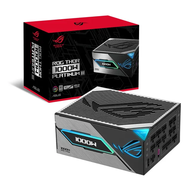 asus-rog-thor-1000w-platinum-iii-bloc-d-alimentation-atx-3-1-pcie-5-1-gan-oled image 1