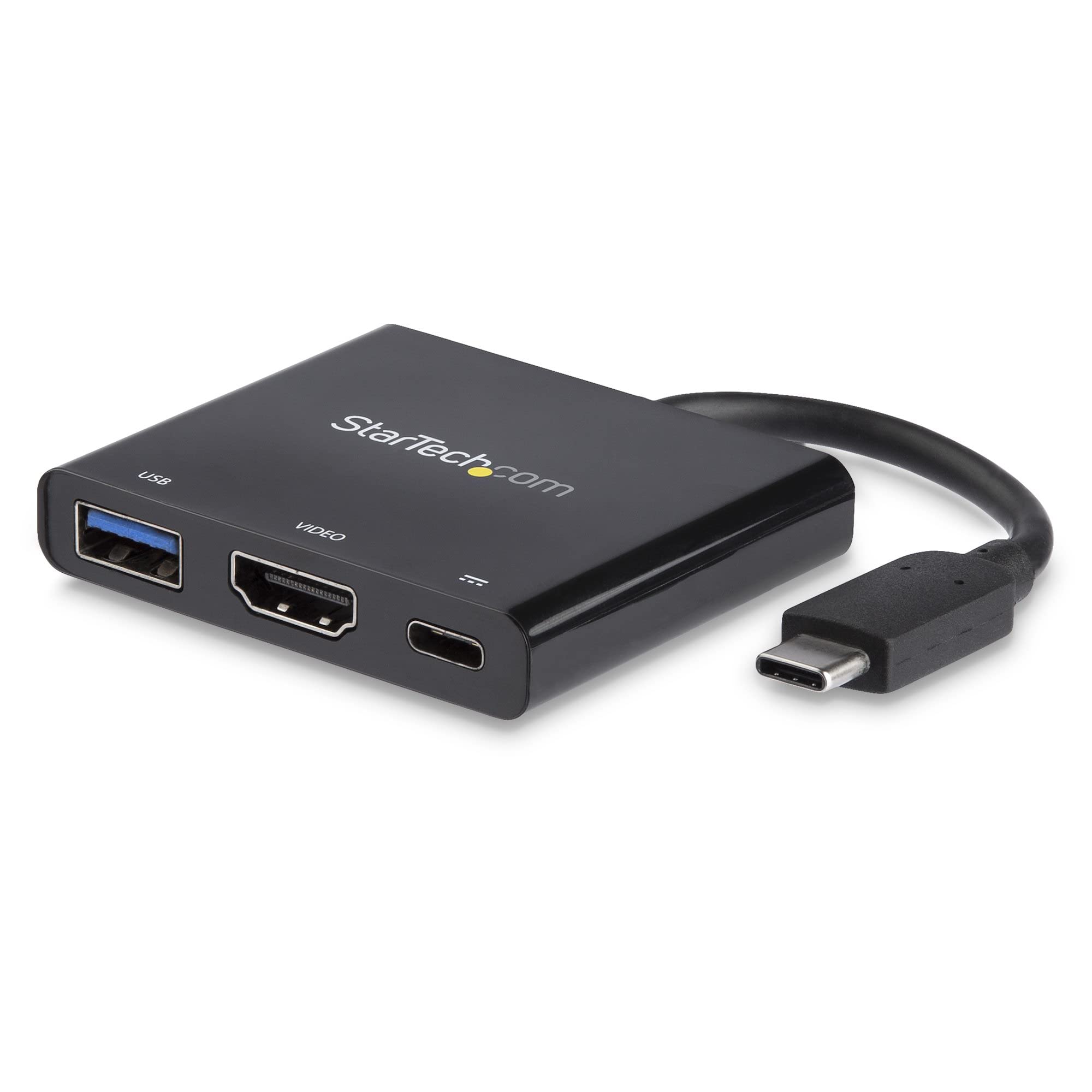 startech-com-adaptateur-usb-c-vers-hdmi-4k-30hz-usb-3-0-60w-pd image 1