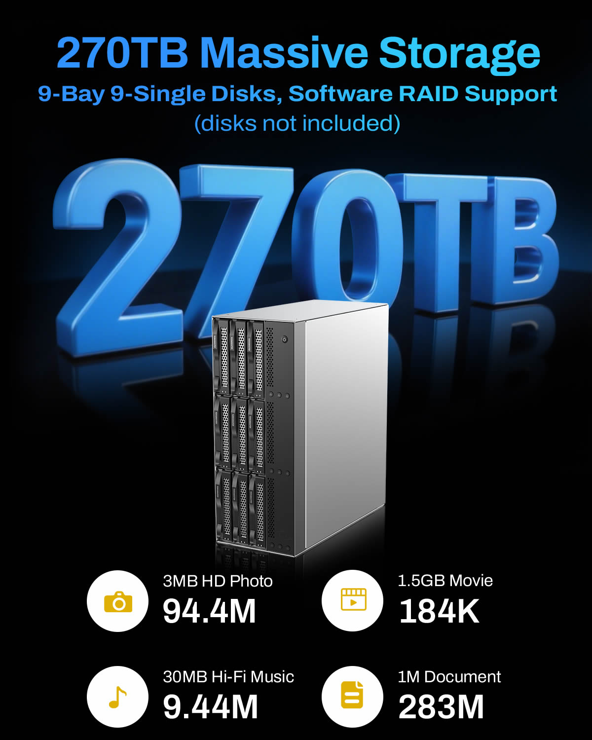 terramaster-d9-320-bo-tier-das-9-baies-usb-3-2-gen2-10-gb-s image 5