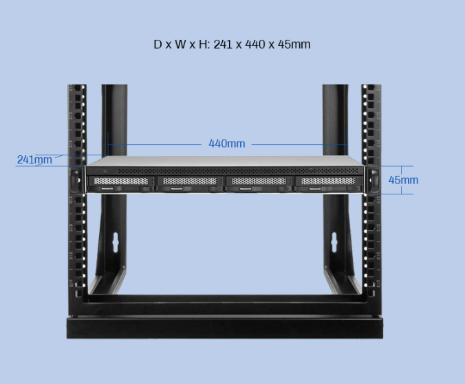 terramaster-d4-320u-bo-tier-das-usb-4-baies-rack-compact-usb-3-2-gen2 image 7