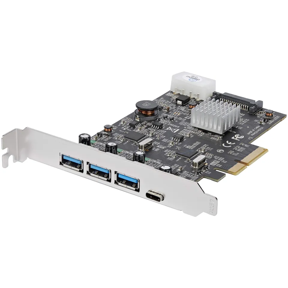 startech-com-pexus313ac2v-carte-pcie-usb-10-gbps-3x-usb-a-1x-usb-c image 1