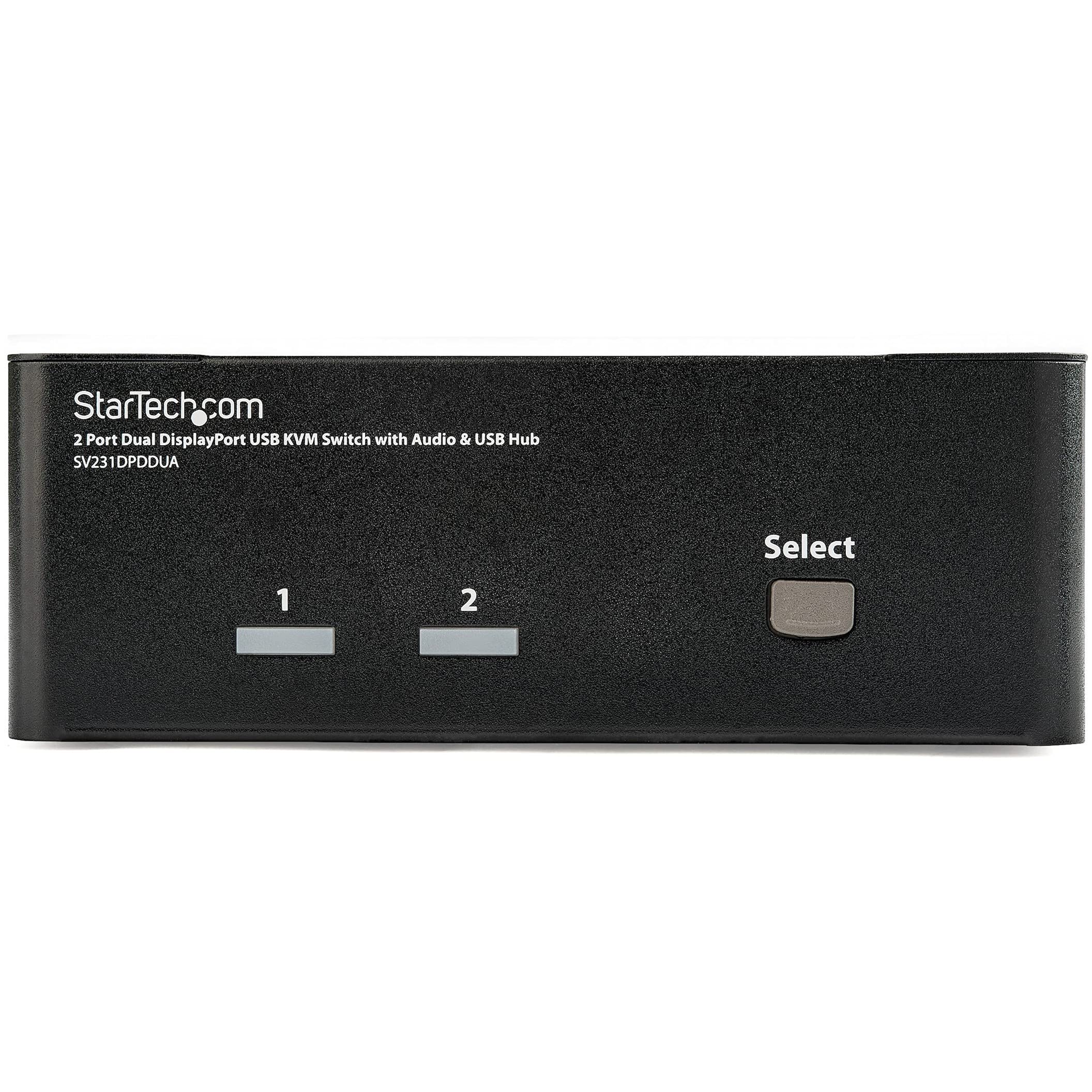 startech-com-switch-kvm-displayport-2-ports-double-cran-2560x1600-hub-usb-audio image 2