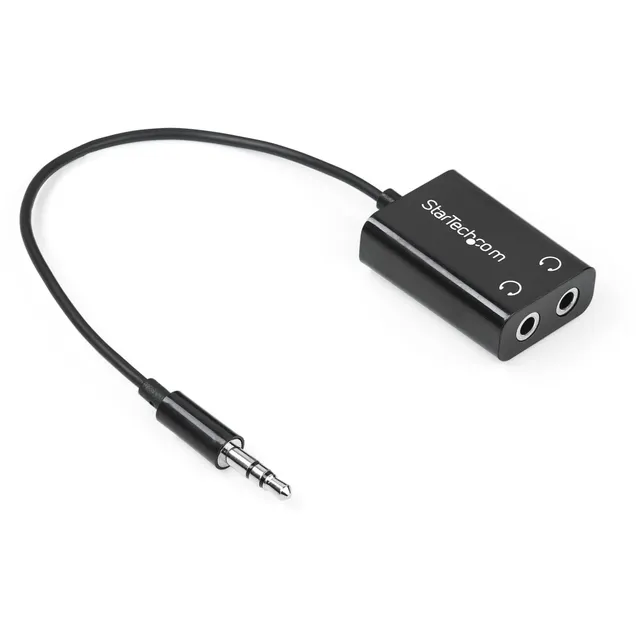 startech-com-muy1mffadp-r-partiteur-audio-slim-3-5-mm-m-le-vers-2x-femelle image 1