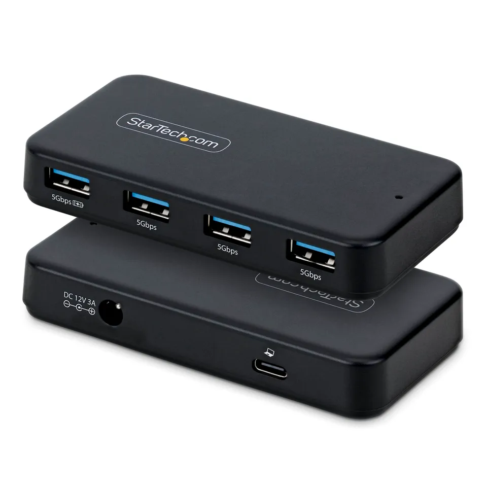 startech-com-hub-usb-a-4-ports-5-gbps-avec-charge-bc-1-2-et-adaptateur-24-w image 1
