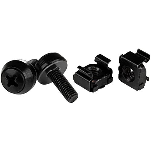startech-com-kit-50-vis-m6-12mm-et-crous-cage-trou-carr-noir-outil image 8