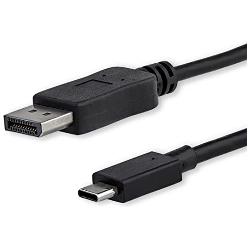 startech-com-c-ble-usb-c-vers-displayport-1-2-4k-60hz-dp-alt-mode-1-m-noir-cdp2d image 8