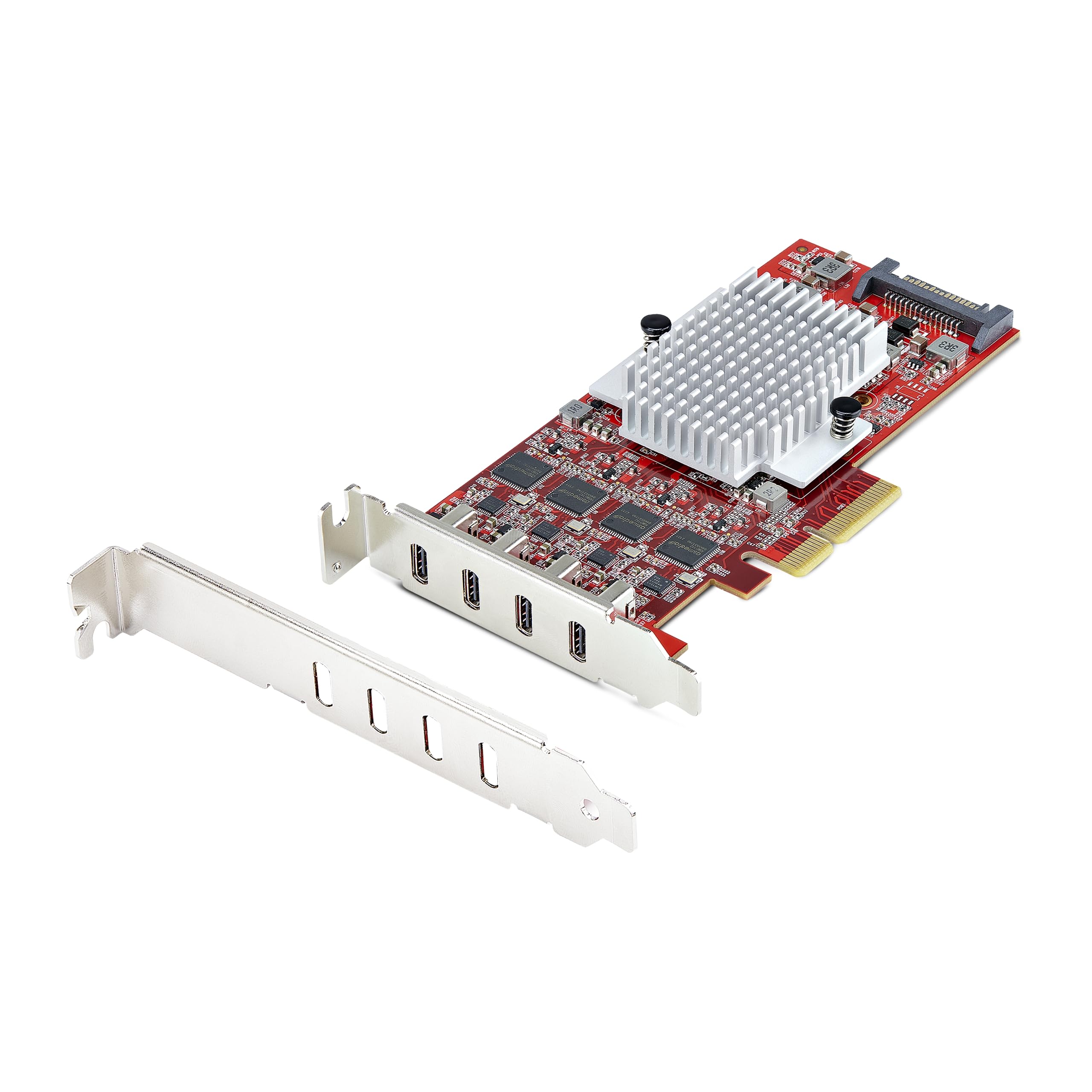 startech-com-p10q4c-usb-card-lp-carte-pcie-4-ports-usb-c-10-gbps-usb-3-2-gen-2 image 1