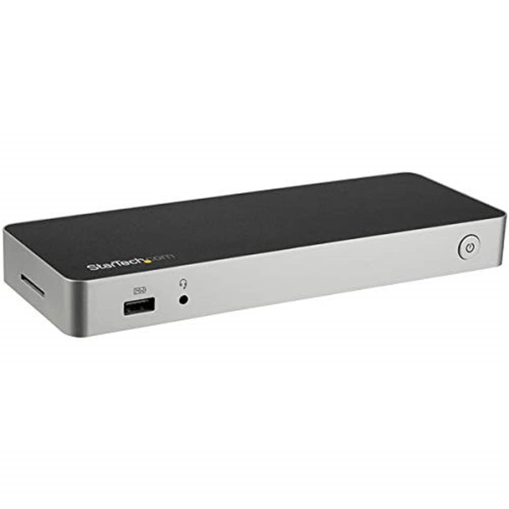 startech-com-station-d-accueil-usb-c-double-hdmi-displayport-4k-60w-gbe-sd image 1