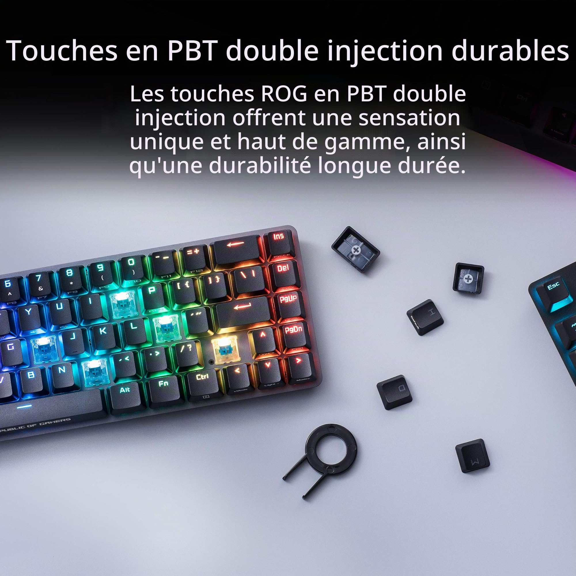 asus-rog-falchion-clavier-m-canique-gaming-azerty-sans-fil-65-cherry-mx-rgb image 5
