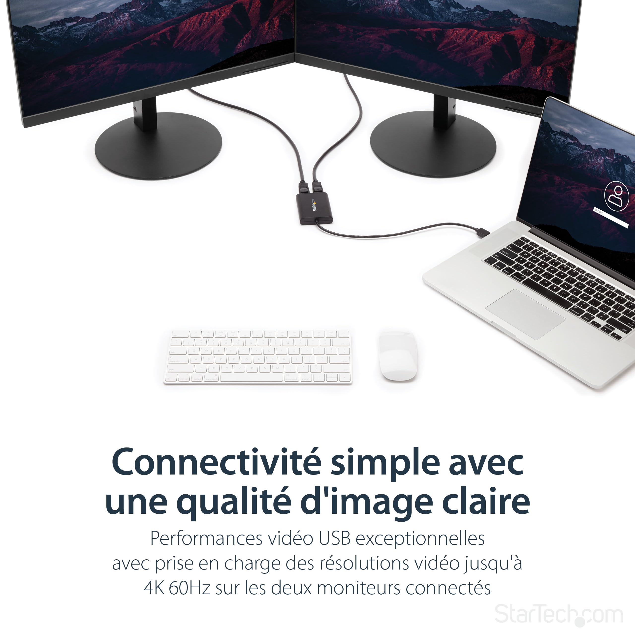 startech-com-usb32dp24k60-adaptateur-usb-3-0-vers-double-displayport-4k-60hz image 4