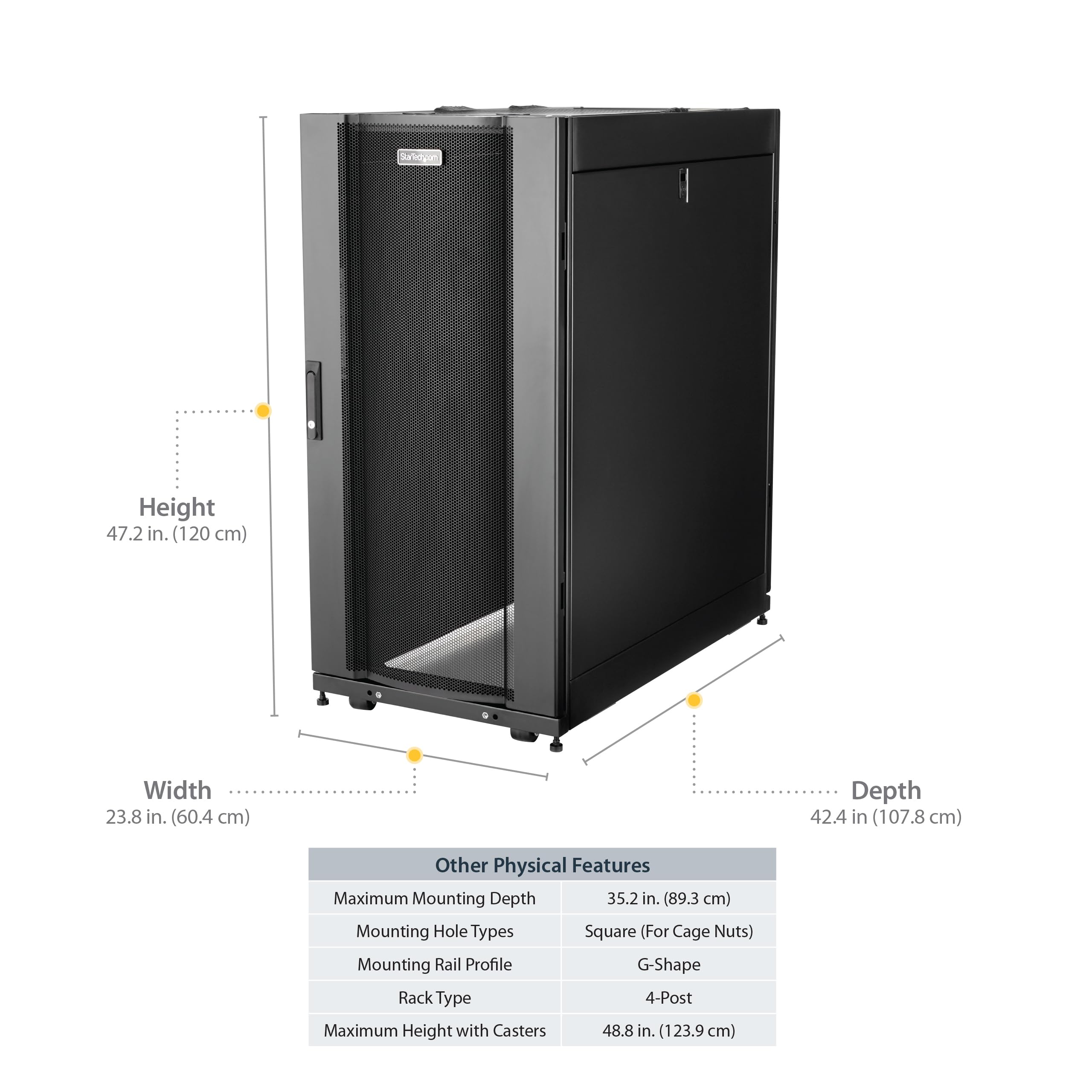 startech-com-rk2537bkm-armoire-serveur-25u-19-4-montants-89-cm-1500-kg image 5
