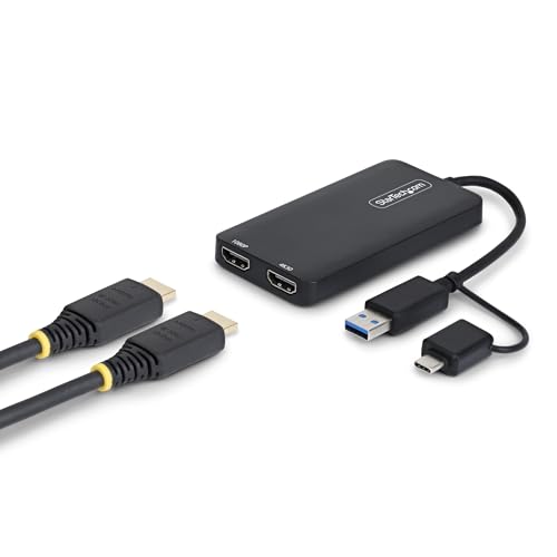 startech-com-adaptateur-usb-a-usb-c-vers-double-hdmi-4k30-1080p image 8