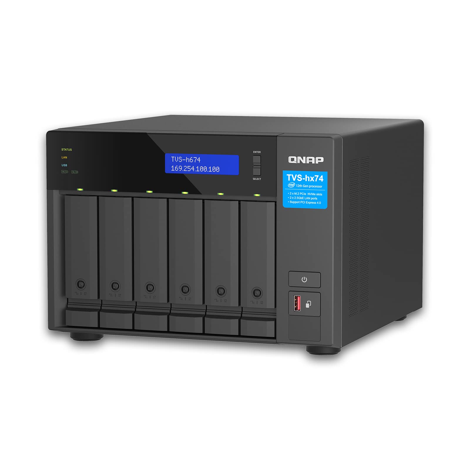qnap-tvs-h674-i5-32g-nas-6-baies-haute-performance-intel-core-i5-12400-32go-2x-m image 7