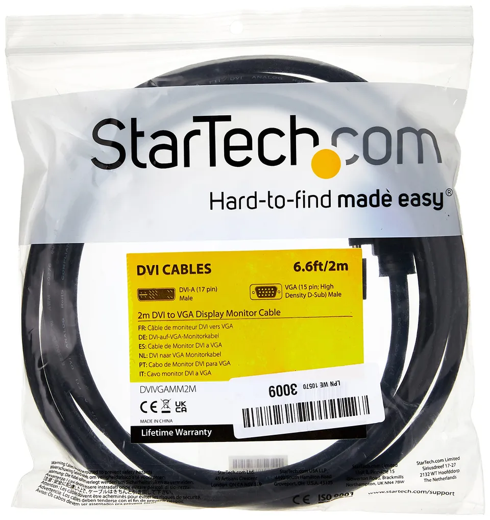 startech-com-c-ble-cran-dvi-a-vers-vga-hd15-m-m-2m-dvivgamm2m image 1