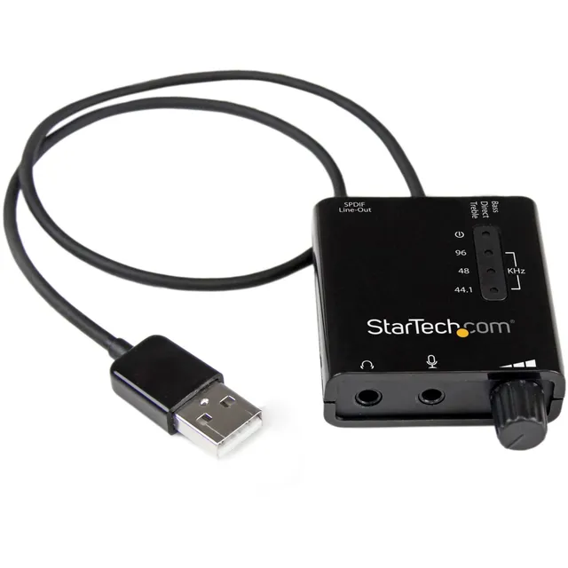 startech-com-icusbaudio2d-carte-son-externe-usb-sortie-s-pdif-3-5-mm image 1