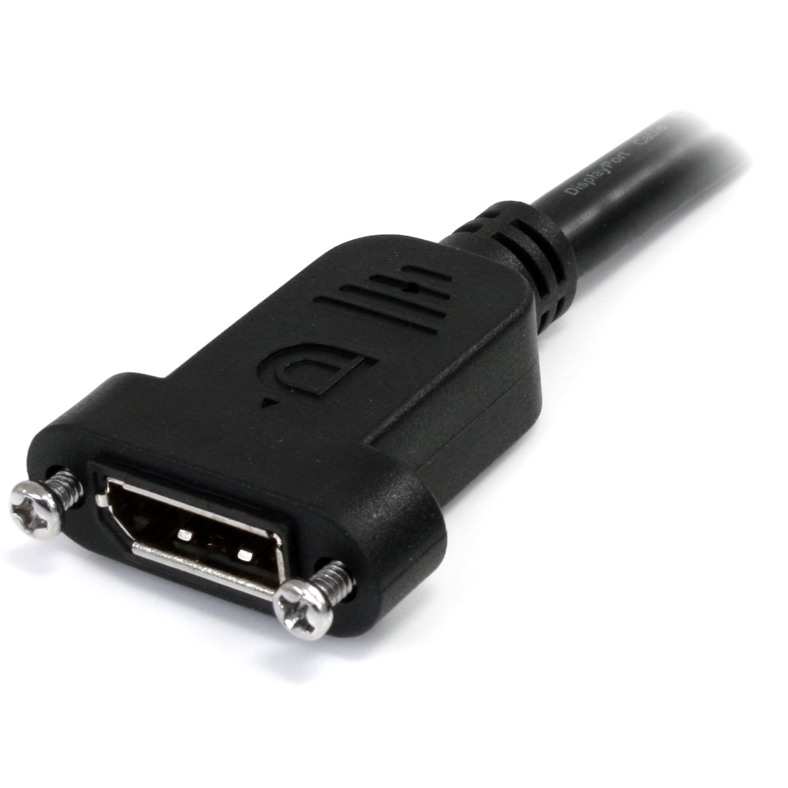 startech-com-c-ble-displayport-montage-sur-panneau-1-m-4k-m-f-blanc image 2