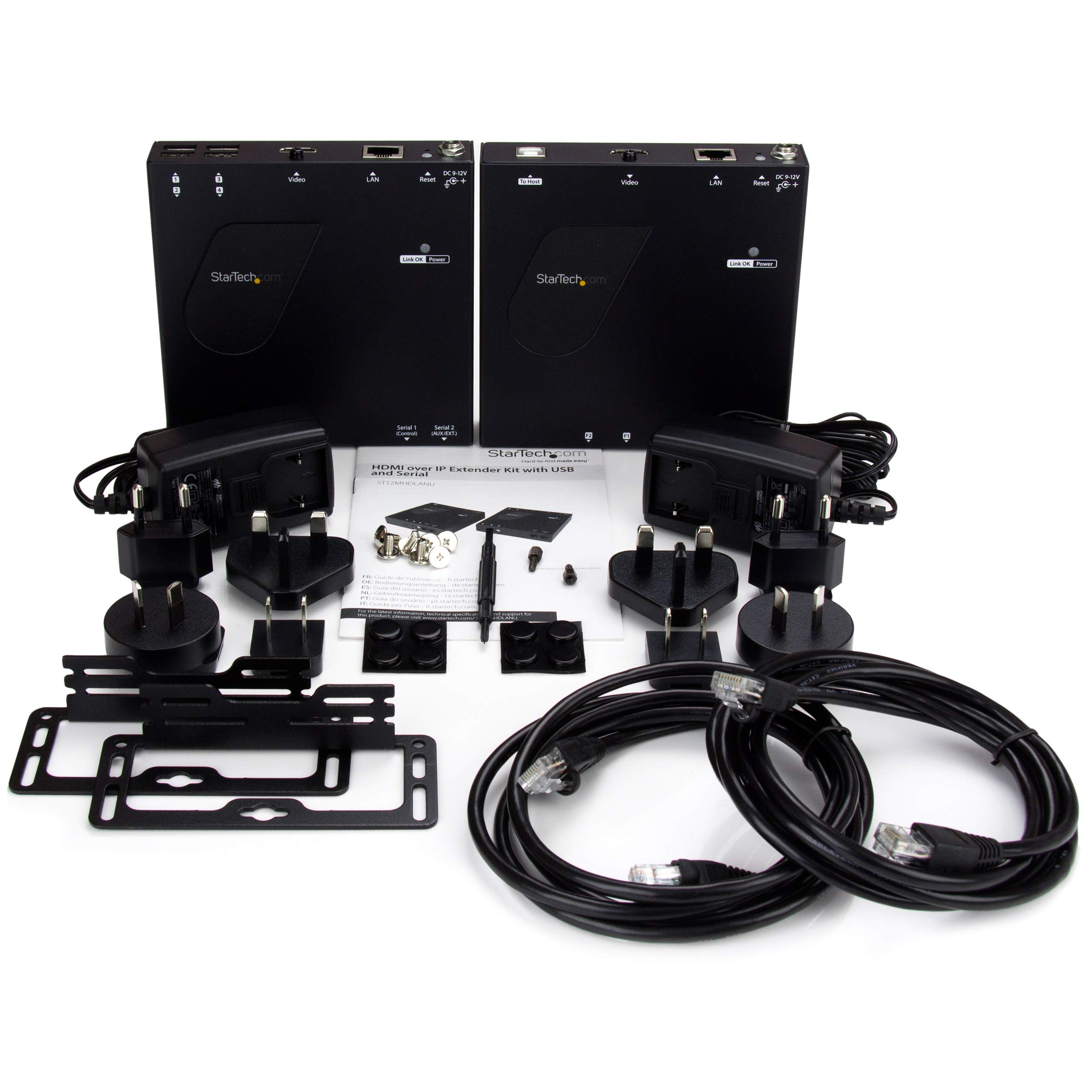 startech-com-kit-extendeur-hdmi-usb-sur-ip-1080p-st12mhdlanu image 3