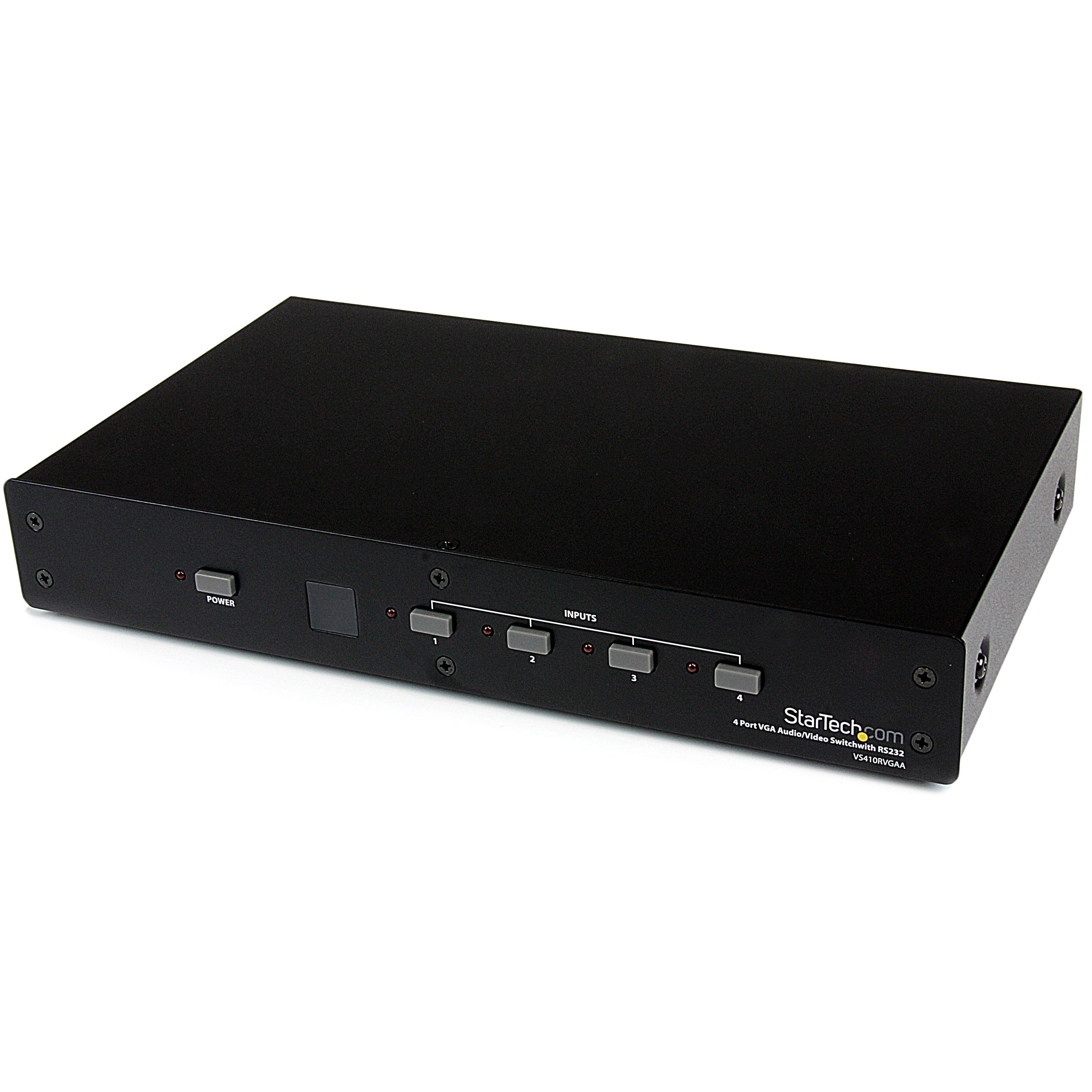 startech-com-commutateur-vga-4-ports-avec-contr-le-rs232-vs410rvgaa image 1
