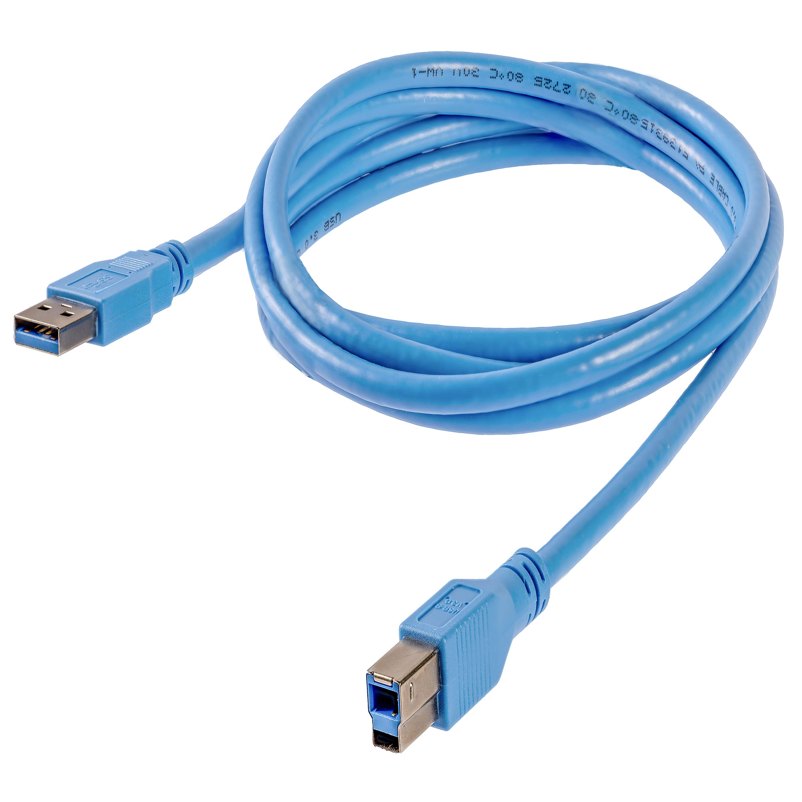 startech-com-c-ble-superspeed-usb-3-0-type-a-vers-type-b-1-8-m-bleu image 2