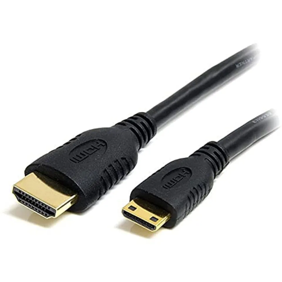 startech-com-c-ble-mini-hdmi-vers-hdmi-0-5m-4k-30hz-haut-d-bit image 1