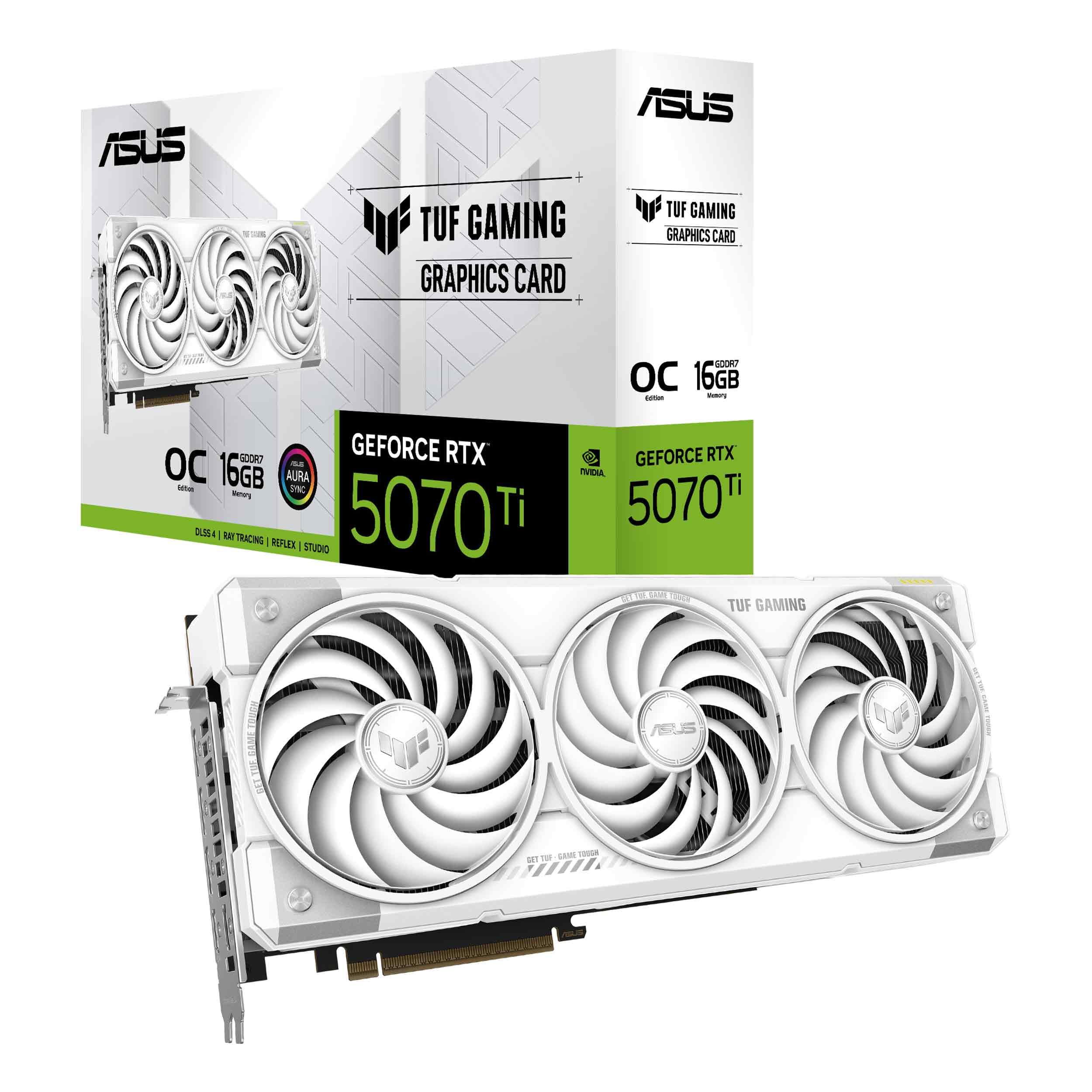 asus-tuf-gaming-geforce-rtx-5070-ti-16gb-gddr7-oc-edition-blanche-carte-graphiqu image 1