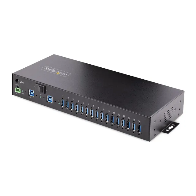 startech-com-5g16ainds-usb-a-hub-hub-industriel-usb-3-0-16-ports-5gbps-esd-rack- image 1