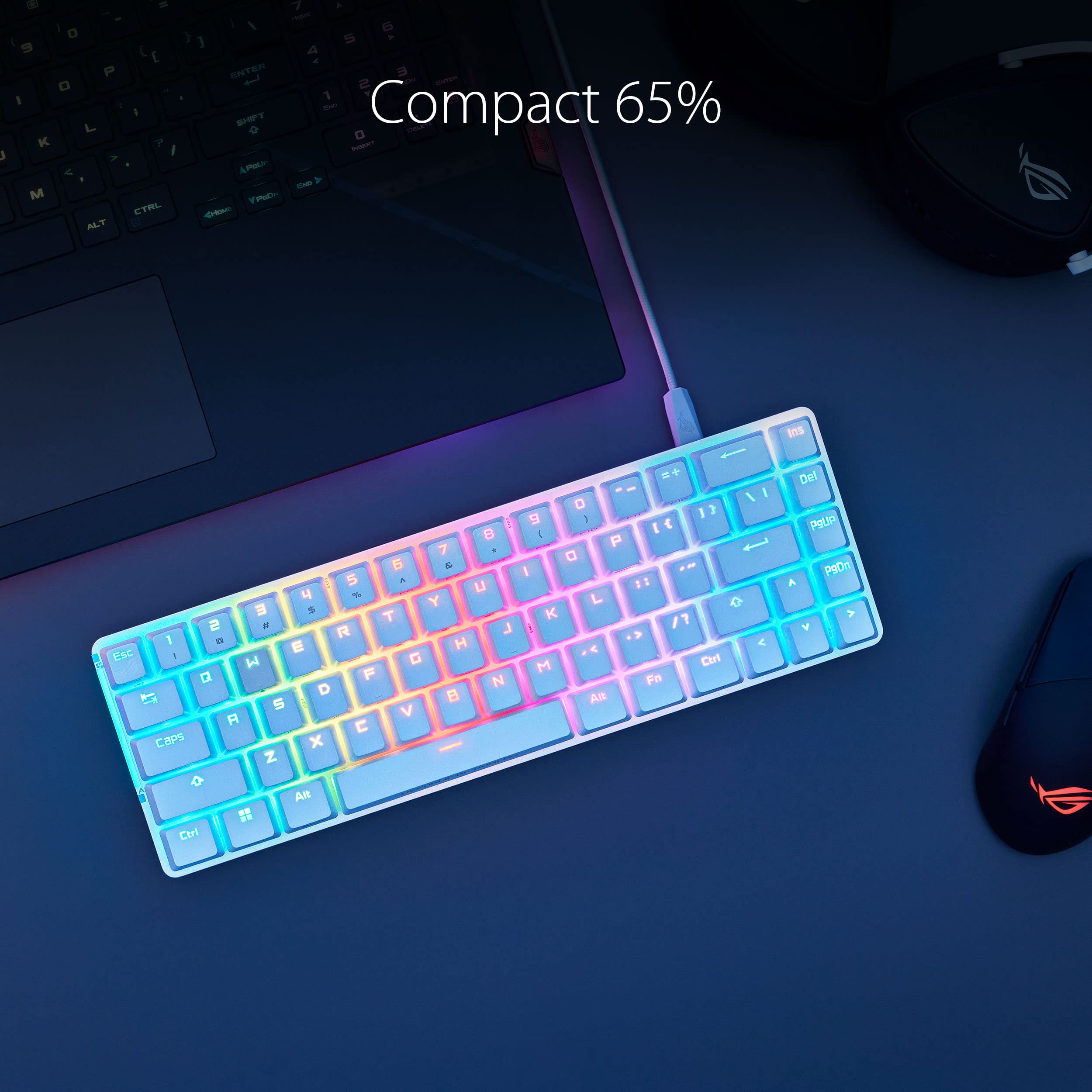 asus-rog-falchion-ace-black-azerty-clavier-gaming-m-canique-65-filaire-dual-usb- image 2
