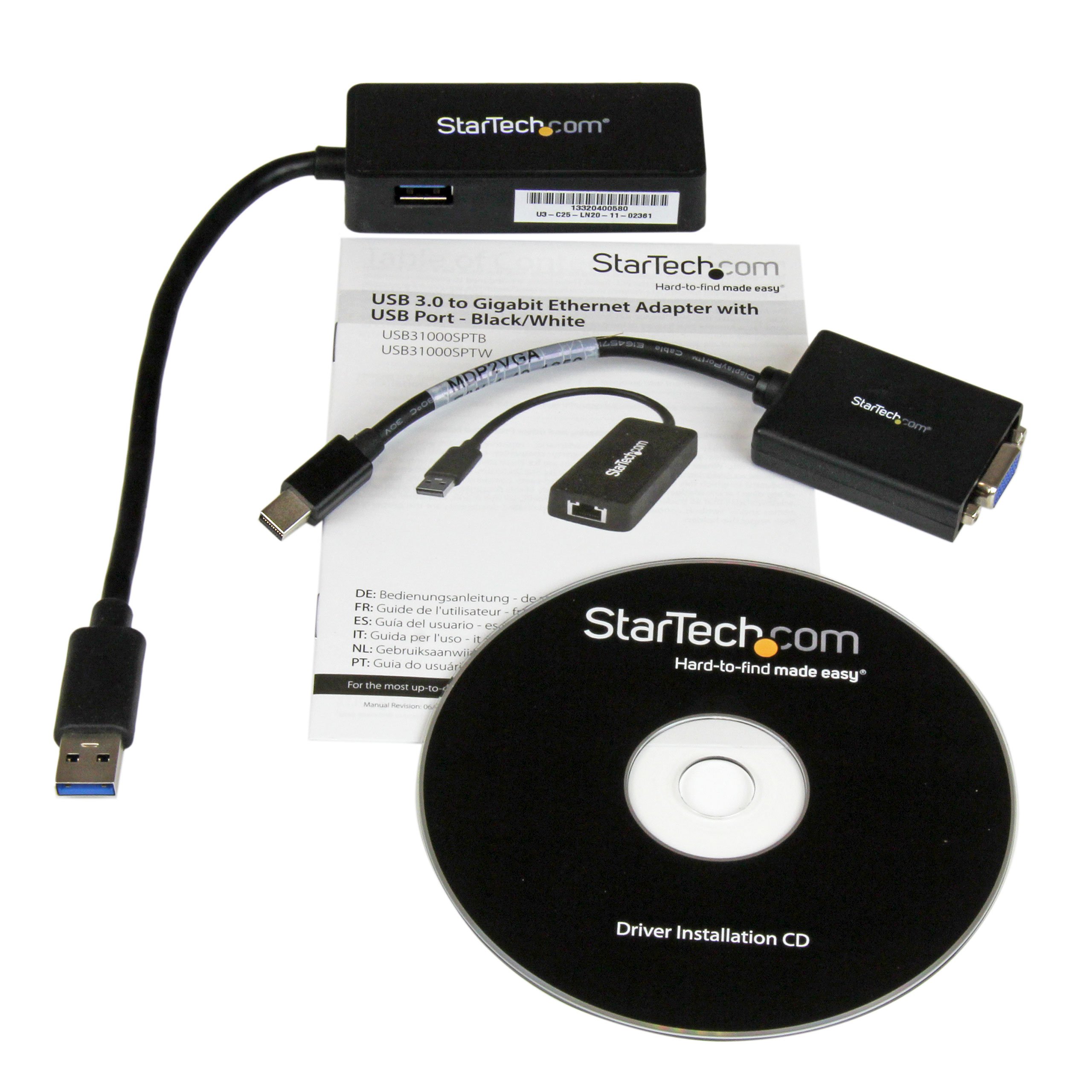 startech-com-lenx1mdpugbk-kit-mini-displayport-vers-vga-usb-3-0-vers-gigabit-eth image 3