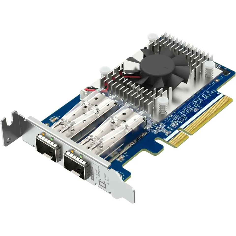 qnap-qxg-25g2sf-e810-carte-r-seau-2x25g-sfp28-pcie-pour-nas image 1