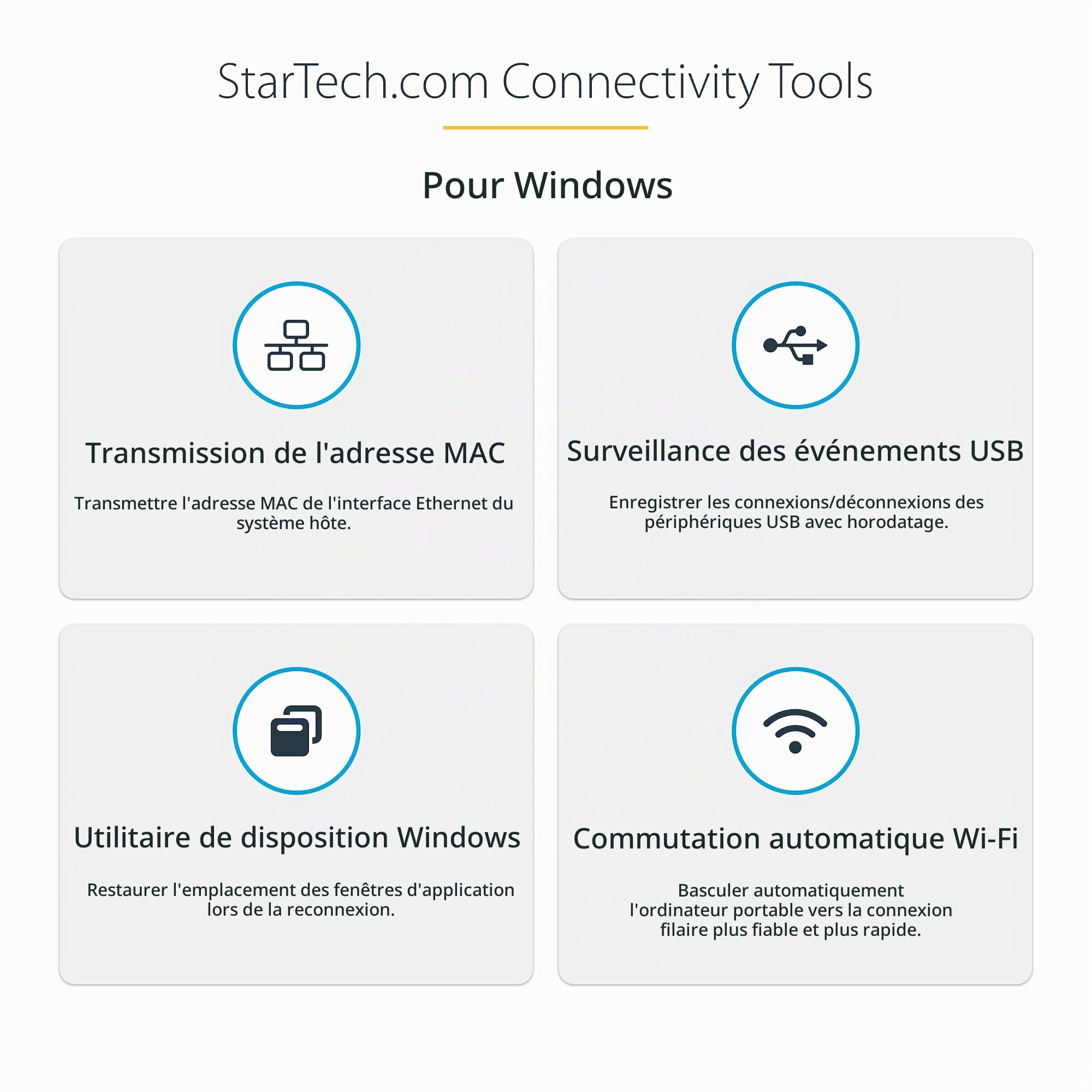 startech-com-dock-usb-a-double-cran-hdmi-dvi-vga-6x-usb-gbe-audio image 7