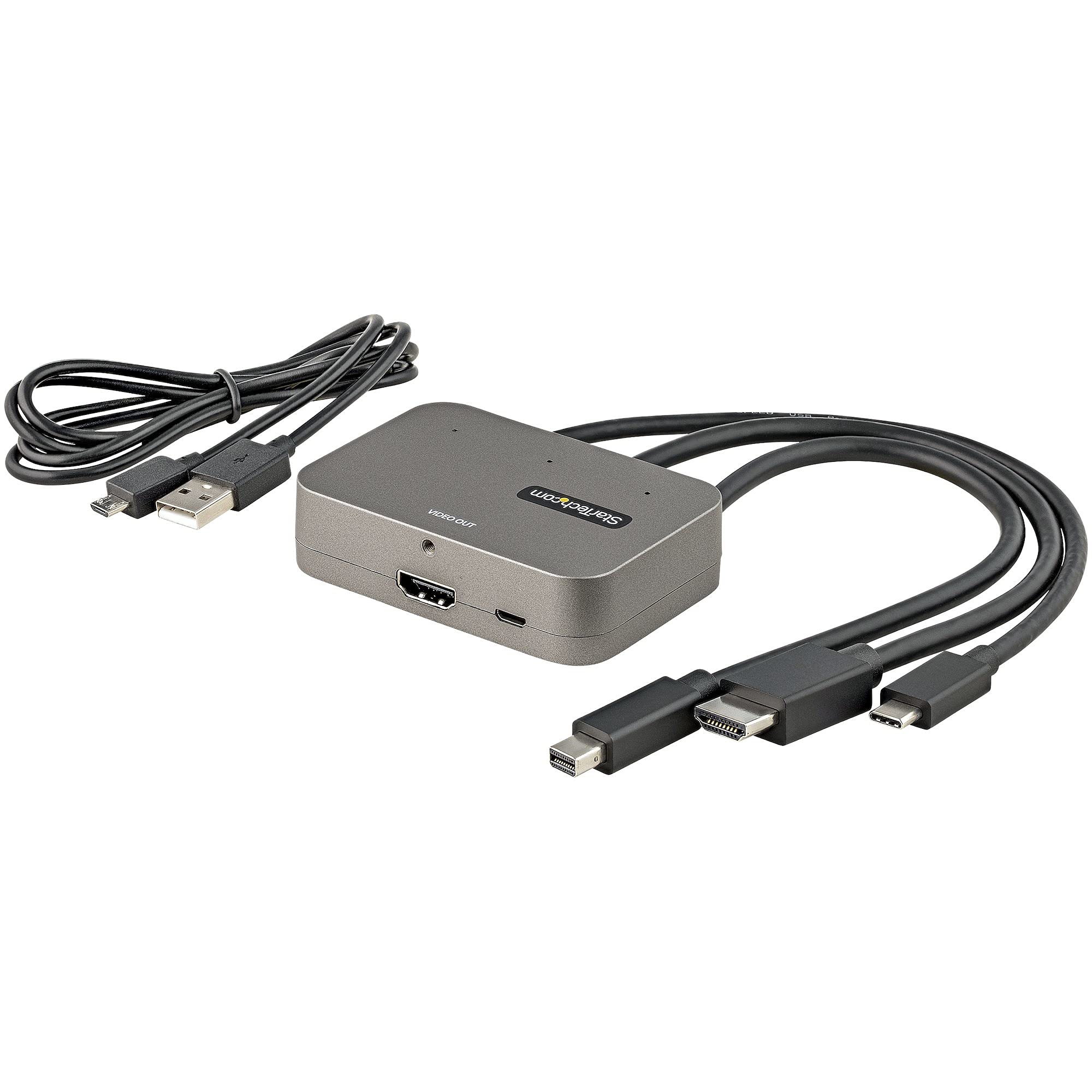 startech-com-adaptateur-multiport-3-en-1-usb-c-hdmi-mini-dp-vers-hdmi-4k-60hz image 5