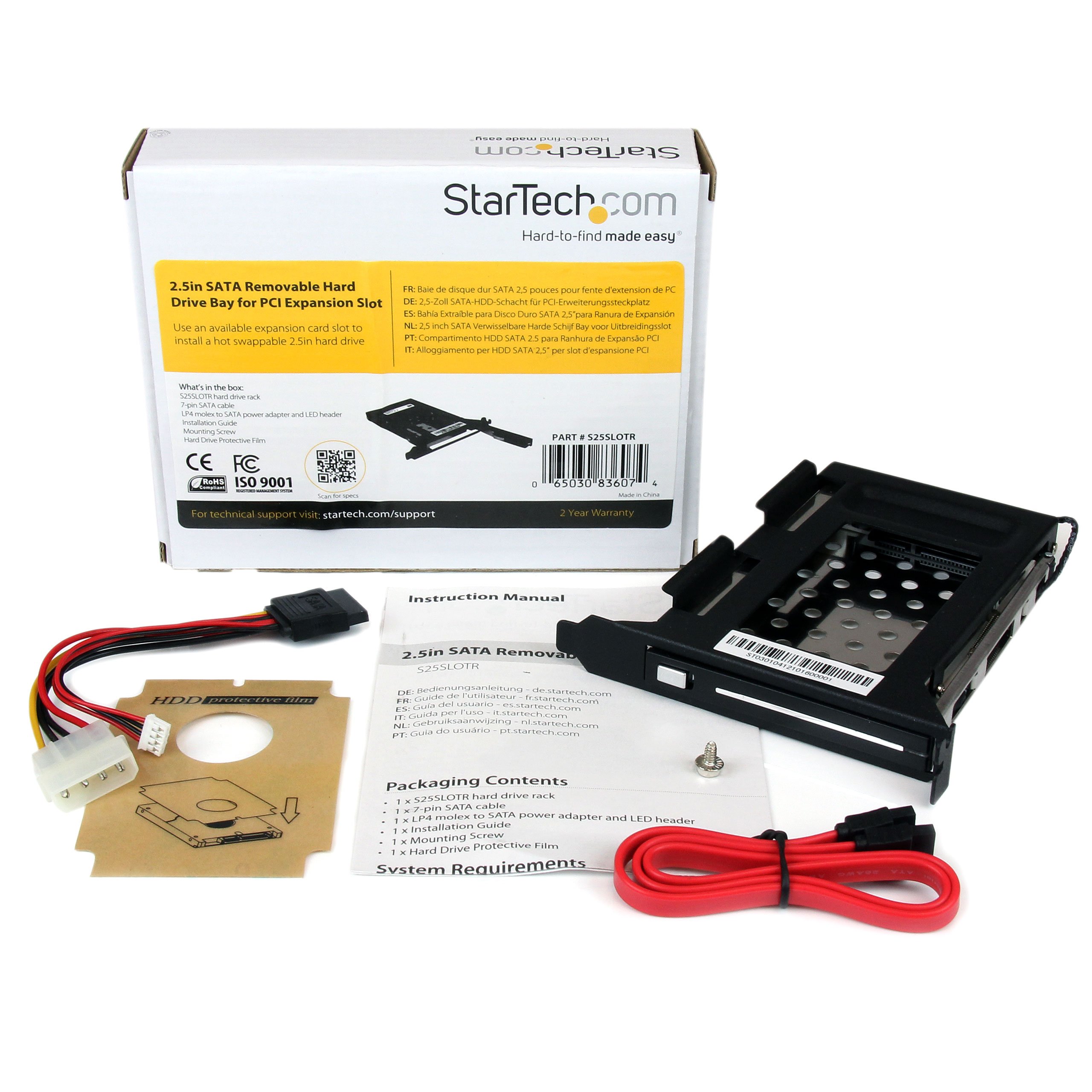 startech-com-s25slotr-baie-amovible-sata-2-5-pouces-pour-slot-pc image 4