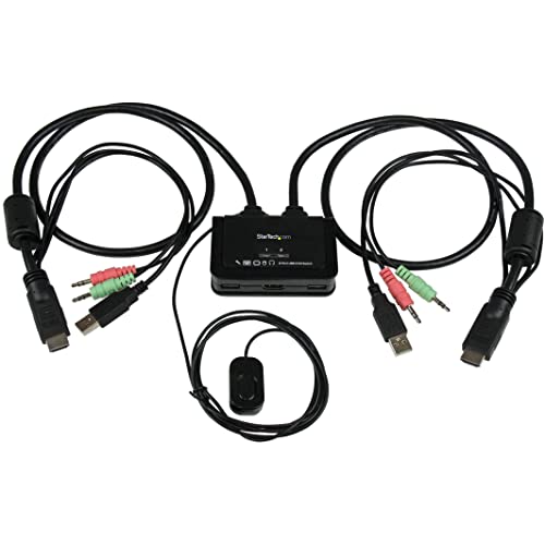 startech-com-switch-kvm-usb-hdmi-2-ports-1080p-avec-c-bles image 2