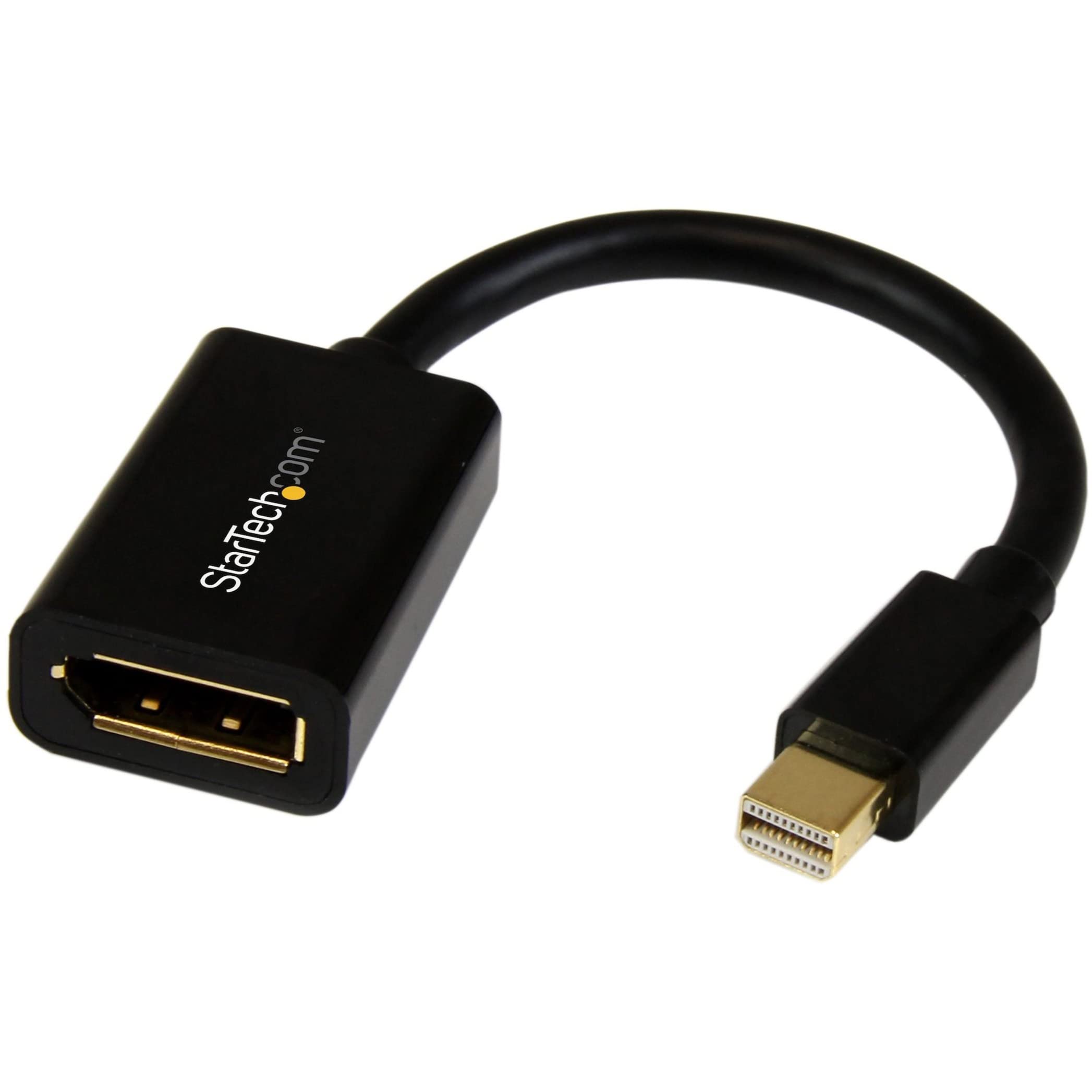 startech-com-adaptateur-mini-displayport-vers-displayport-4k-15-cm-noir image 1