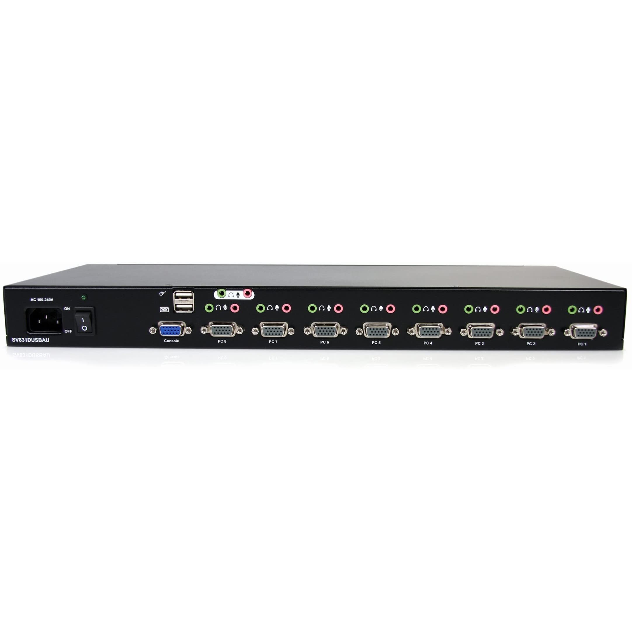 startech-com-commutateur-kvm-usb-vga-8-ports-rack-1u-avec-audio image 3