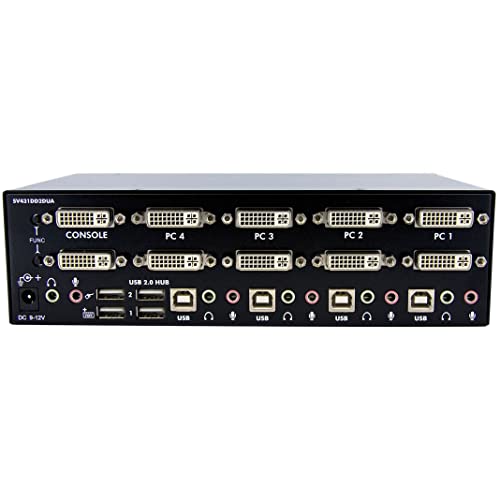 startech-com-sv431dd2dua-switch-kvm-usb-4-ports-double-dvi-2-crans-avec-audio image 6