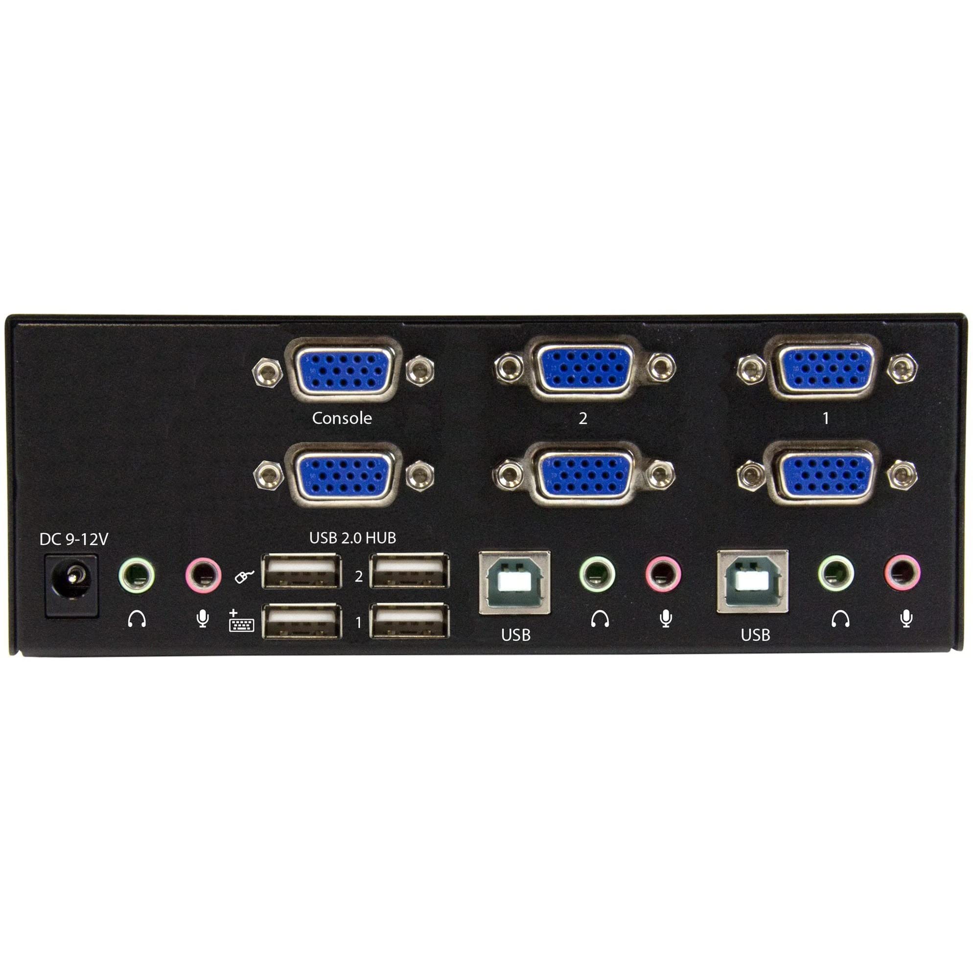 startech-com-switch-kvm-vga-2-ports-double-cran-avec-hub-usb-2-0-et-audio image 2