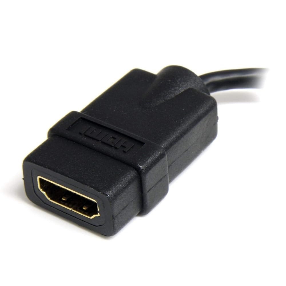 startech-com-hdacfm-adaptateur-mini-hdmi-vers-hdmi-12-7-cm-4k-30hz-noir image 2