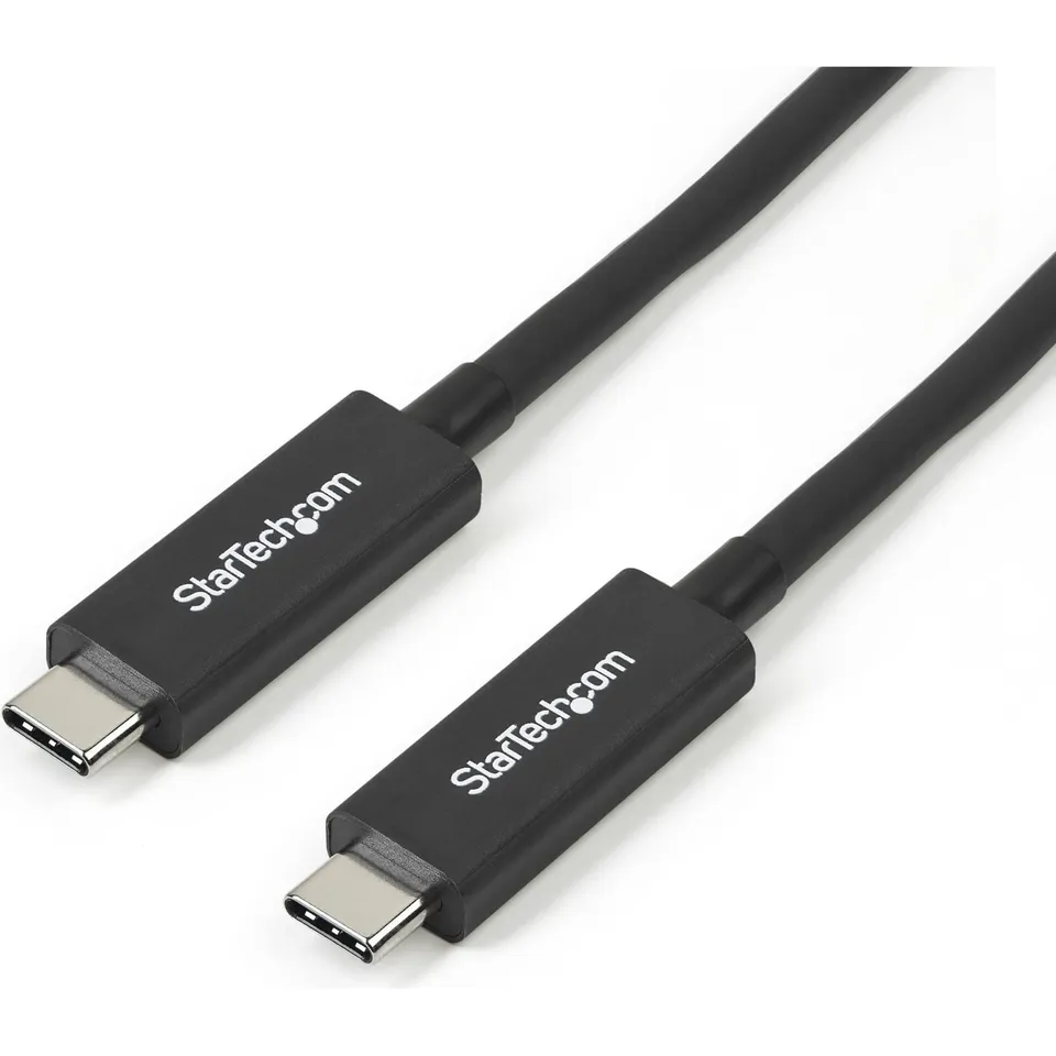 startech-com-c-ble-thunderbolt-3-actif-1-m-40-gbps-100w-pd-5k-usb-c-noir image 1