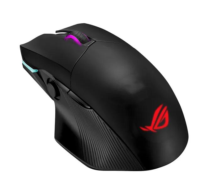 asus-rog-chakram-souris-gaming-sans-fil-qi-16000-dpi-noir-translucide image 1