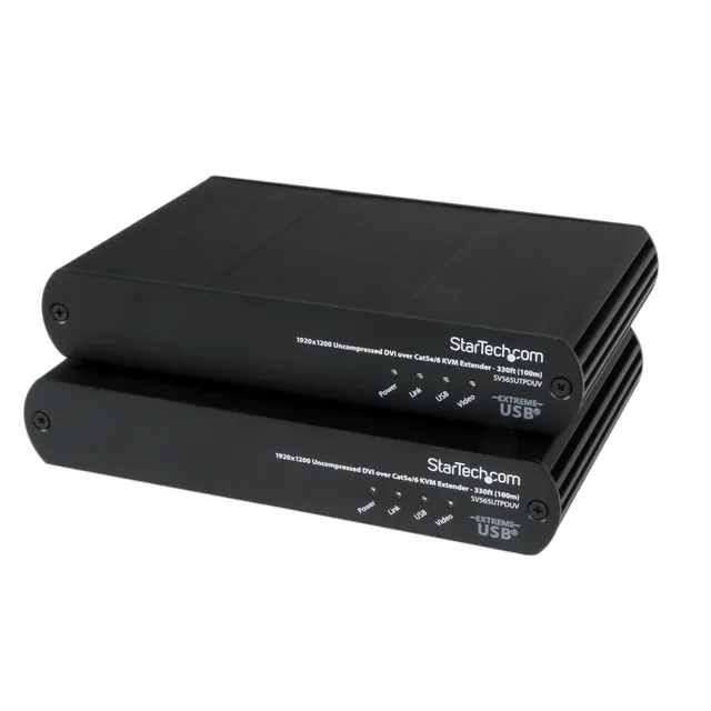 startech-com-sv565utpduv-extendeur-console-kvm-usb-dvi-sur-cat5e-6-100m image 1