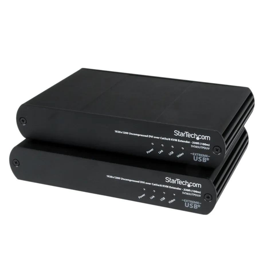 startech-com-sv565utpduv-extendeur-console-kvm-usb-dvi-sur-cat5e-6-100m image 1
