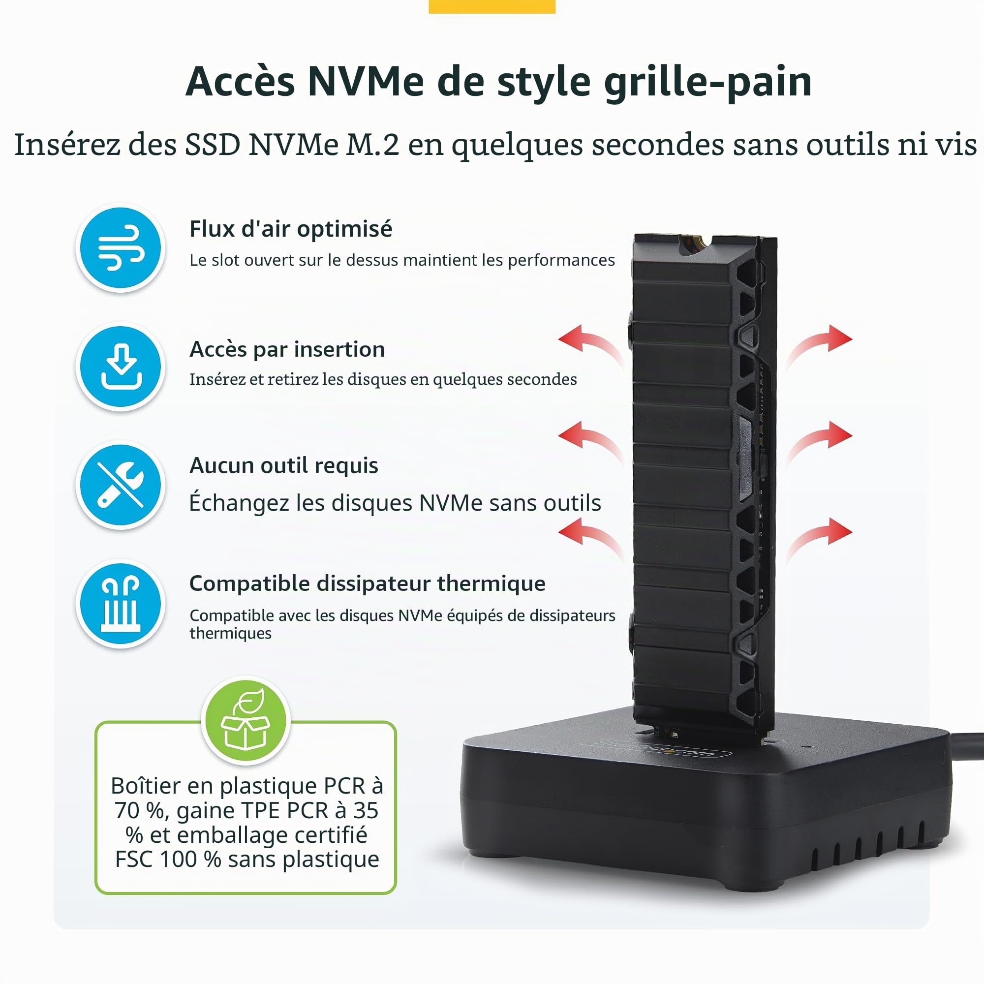 startech-com-dock-ssd-m-2-nvme-usb-c-a-10-gbps-sans-outil image 2