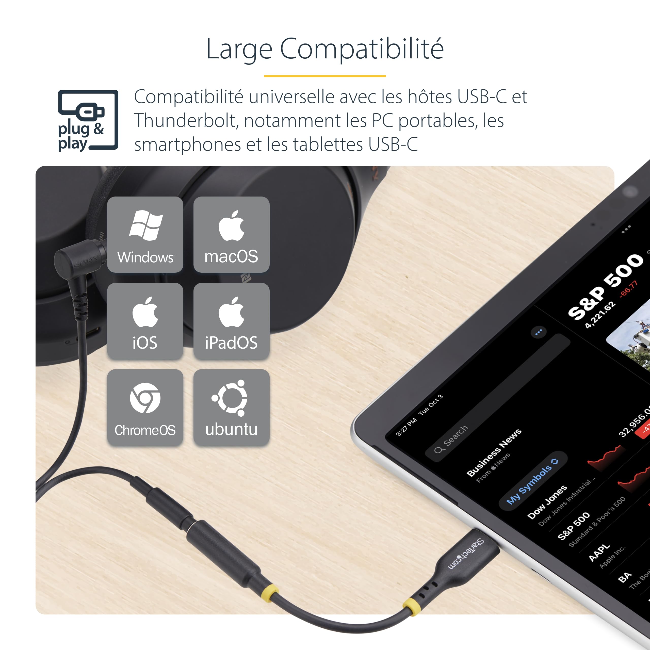 startech-com-usbcaudio2-adaptateur-audio-usb-c-vers-jack-3-5mm-trrs-dac-32-bits image 6